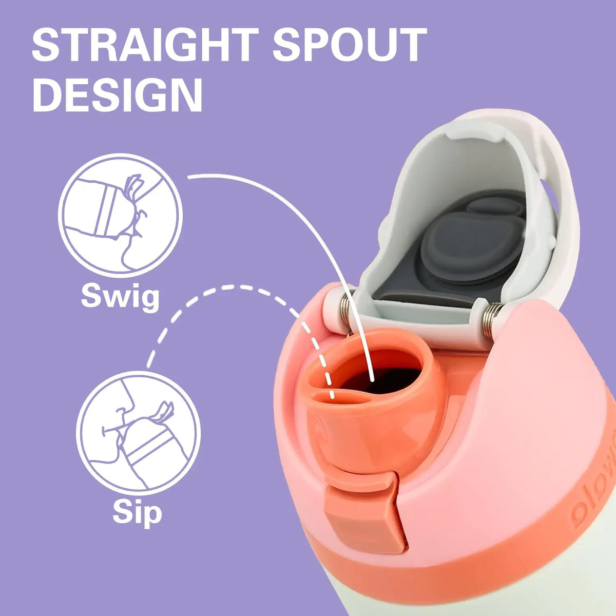 Replacement Lid for Owala Freesip, Compatible with Owala Cup 16oz 24oz 32oz 40oz,One Button Water Bottle Top Replacement Cap, Le