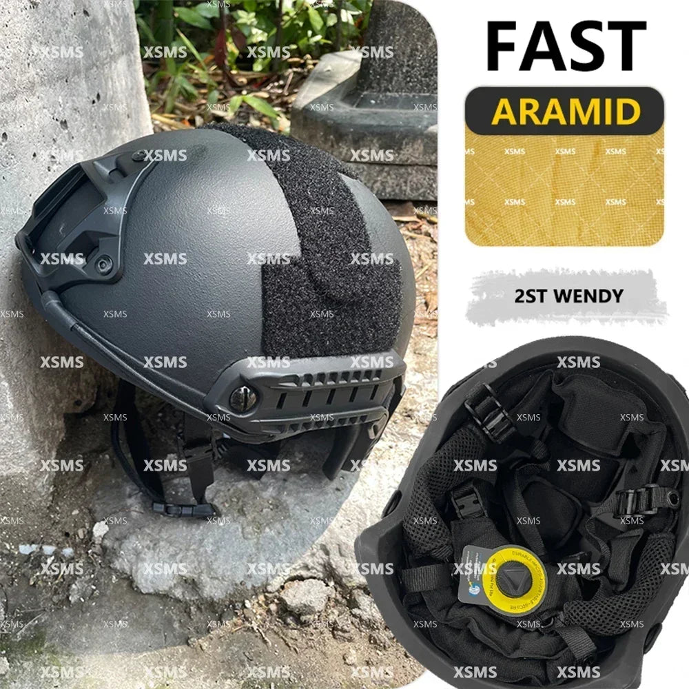 Protective Helmet  -FAST - Aramid  - Whith Wendy