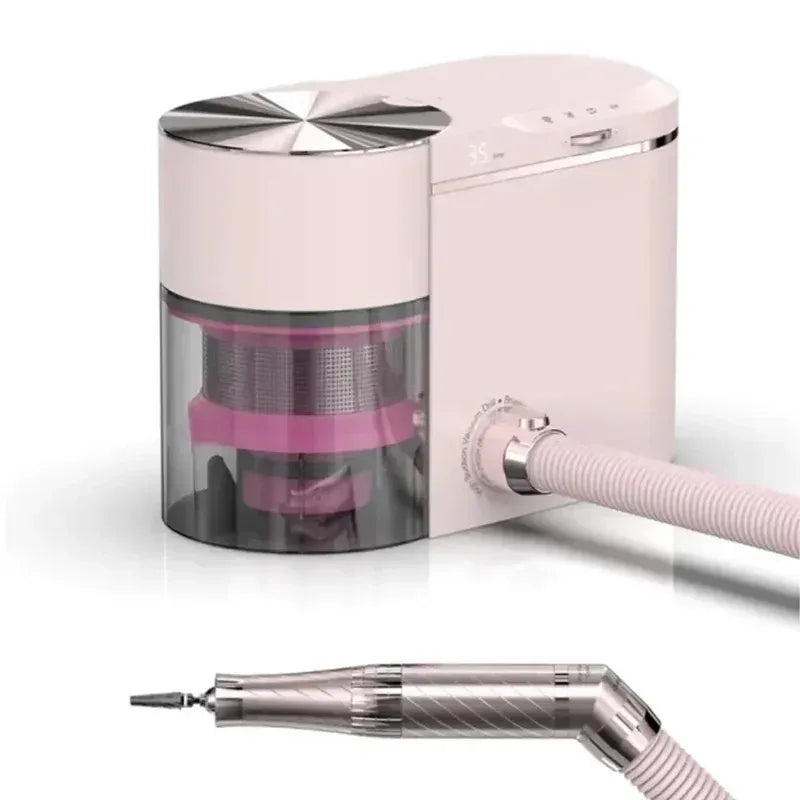 2025 2-in-1 Nail Vacuum And Duster Tool 80W Powerful ABS Durable Beauty Equipment OEM New