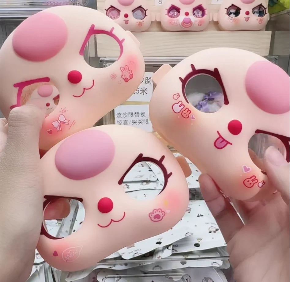 In Stock Baby Three 400% Bb3 Exquisite Quicksand Eye Replacement Part Cute Doll Accessoires Face Shell
