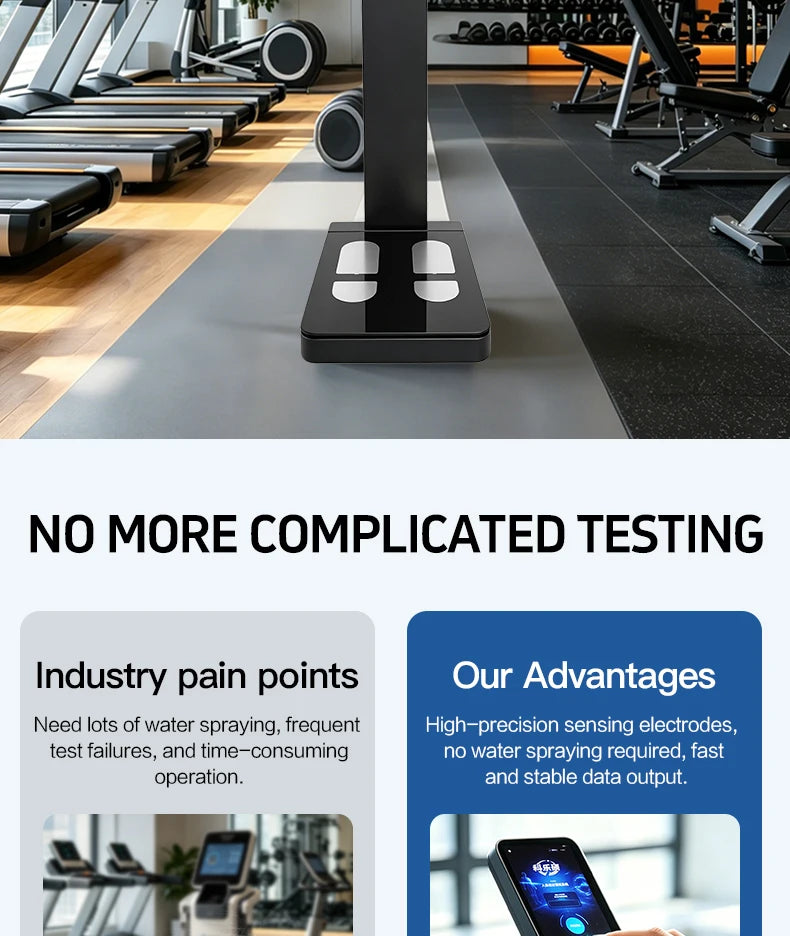 Professional 3D Whole Body Health Scanner Touch Screen Body Composition Analyzer