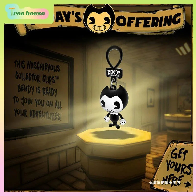 Bendy Blind Bag Bendy And The Ink Machine Horror Game Character Keychain Personalized Pendant School Bag Charm