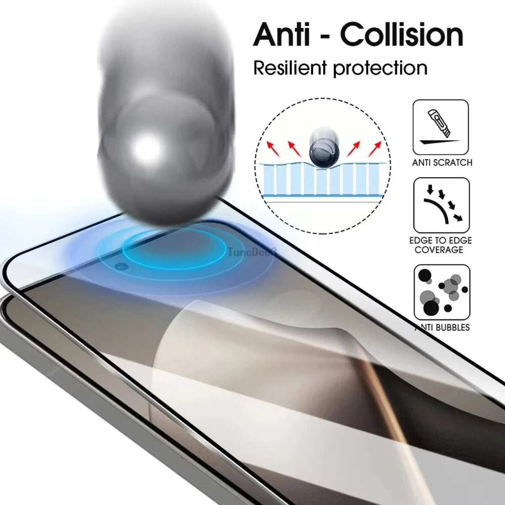 Screen Protector Tempered Glass For iPhone 17 16 15 14 13 12 11 Pro Max Mini 16e Air 8 7 Plus XR XS X SE 2022 Dust Free Glass