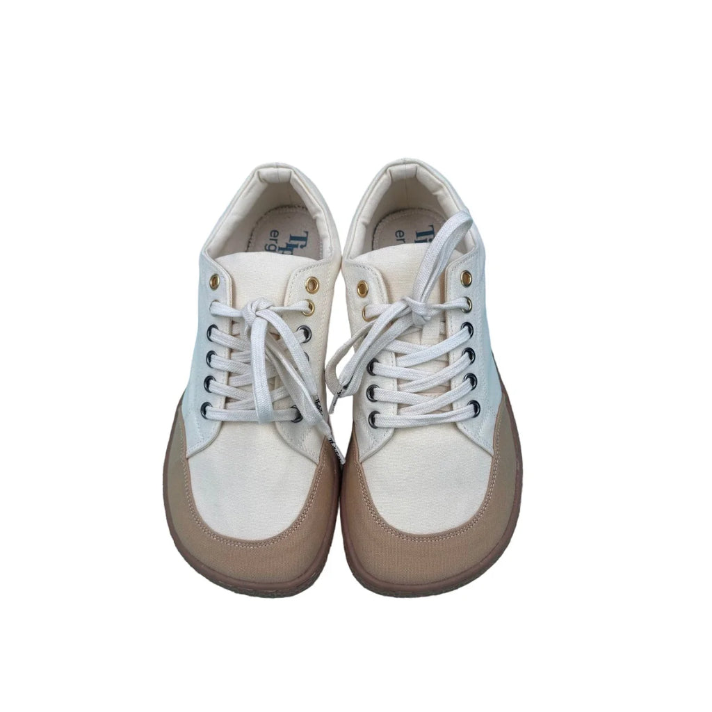 Tipsietoes Barefoot 2025 Canvas Sneaker For Women Men Flat Soft Zero Drop Sole Wider Toe Box Flexible Light Weight