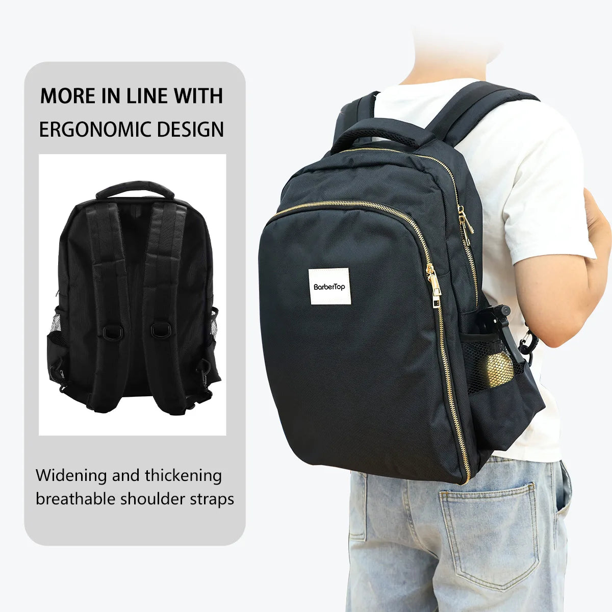 Hairstylist Multifunctional Barber Backpack Storage Bags Hairdress Tool Storage Pack Large Capacity Salon Storage Shoulders Bag