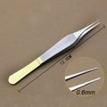 1pcs Ophthalmic Tweezers Tissue Forceps Stainless steel Teethed Platforms Forceps Surgical Instruments 120mm