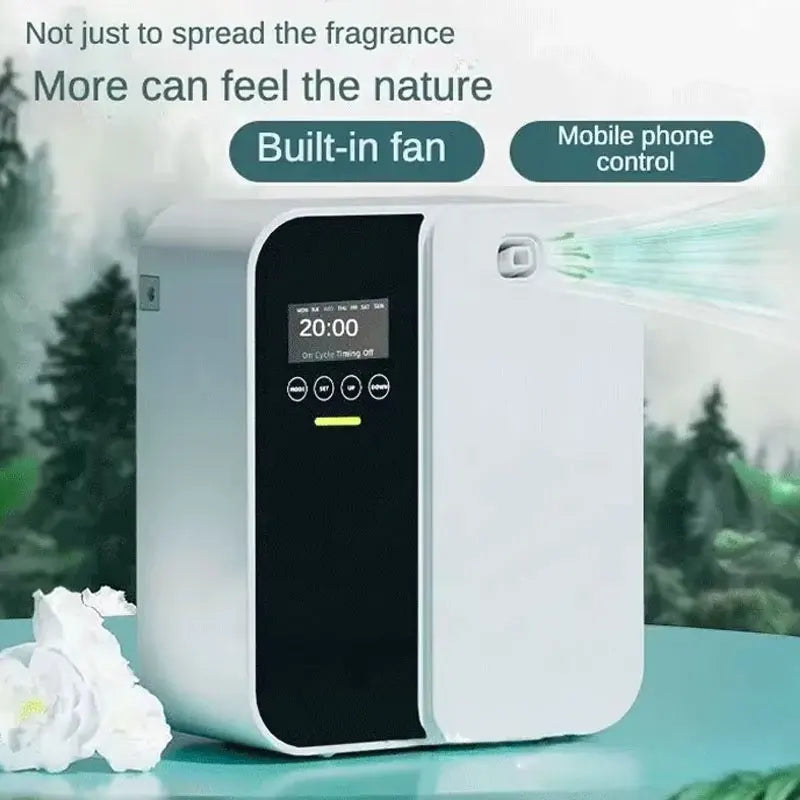 Aroma Diffuser Machine Wall Mounted Waterless Diffuser for Large Room Bluetooth Essential Oil Diffuser Electric Smell for Home