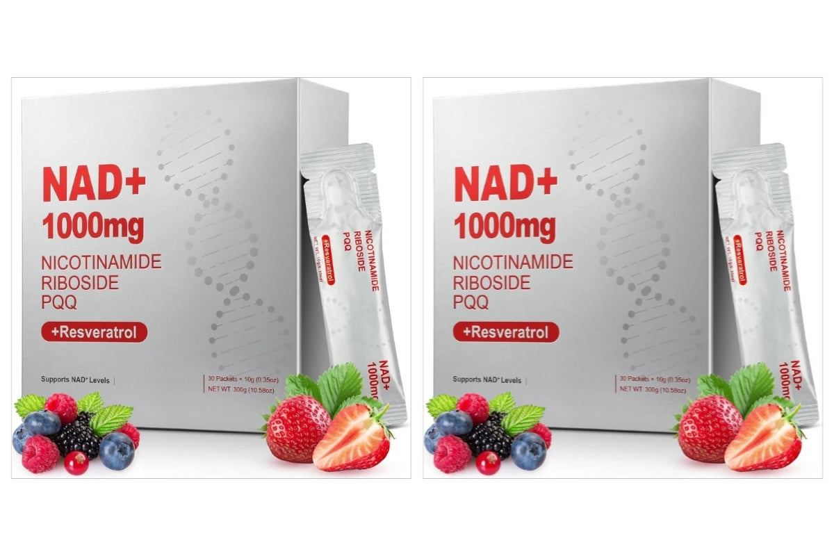 1000mg High-Potency NAD+ Liquid Supplement, with Resveratrol PQQ, Support Cellular Energy, Focus 30 PCS