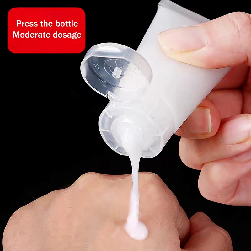 10Pcs Refillable Clear Squeeze Lotion Container Bottle Empty Matte Tube Travel Pack Cosmetic Cream Lotion Shampoo Bath Dispenser