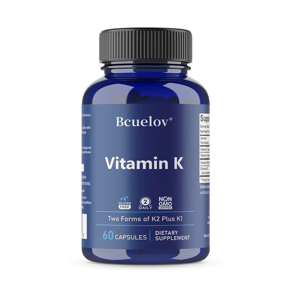 Vitamin K2 Supplement - Supports Bone Density, Teeth, Skin, Heart Health and Immunity