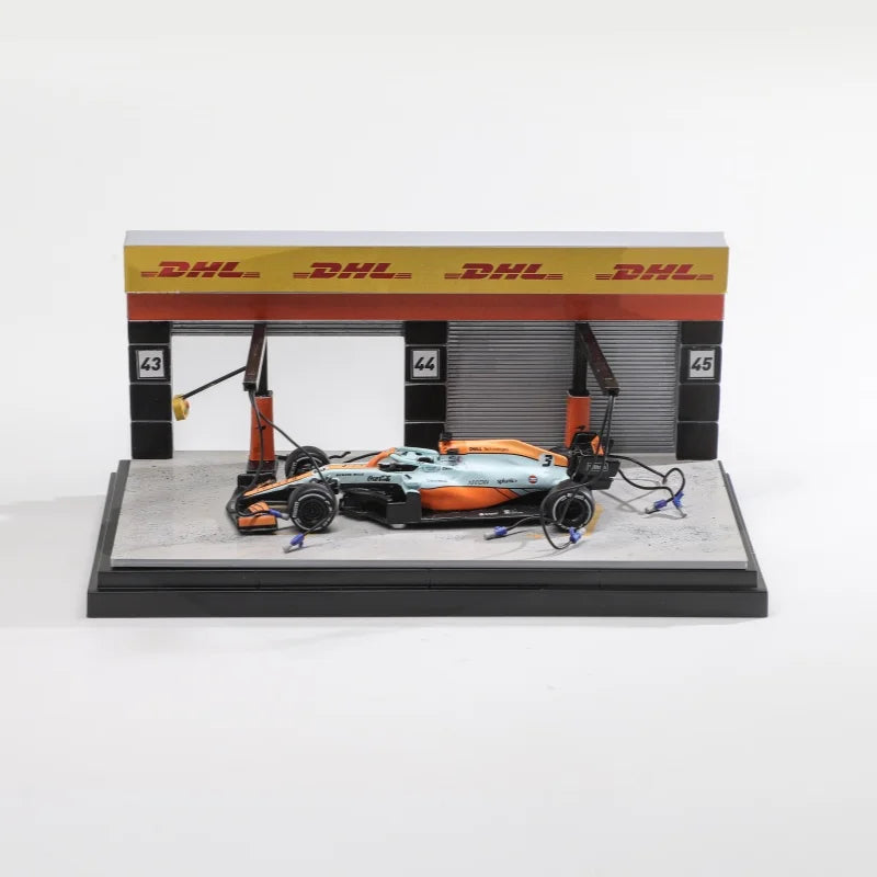 GetFun1/64 Parking Port Formula Theme F1 Pit Lan Scene Model