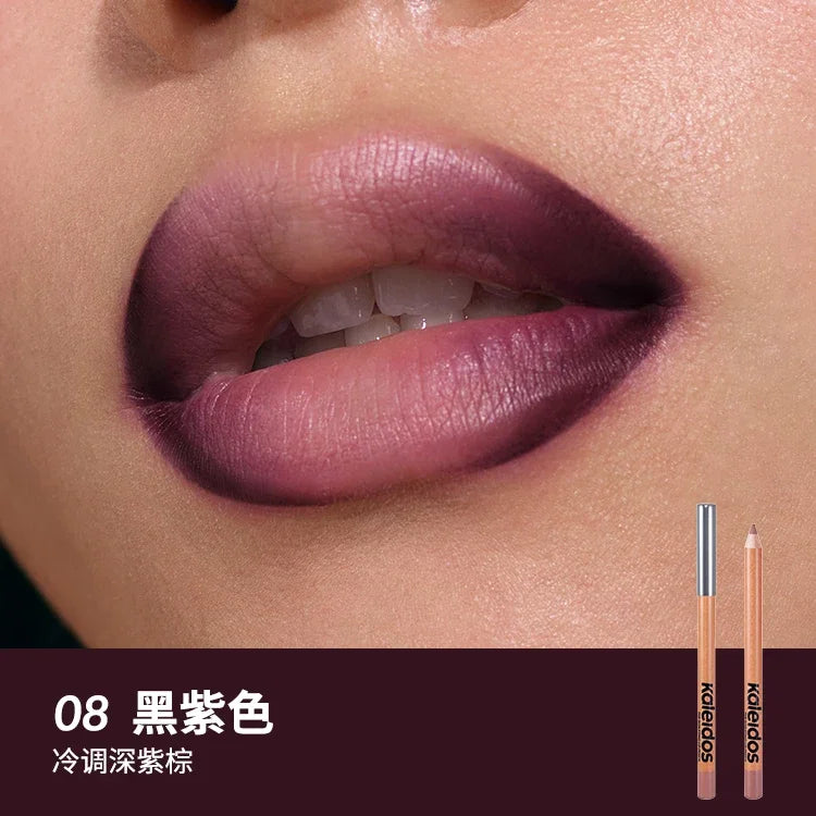 Kaleidos Lipliner,High Pigmented Lip Stick Pencil for Shaping Sculpting Lips,Velvet Matte Finish,Vegan Cruelty-Free