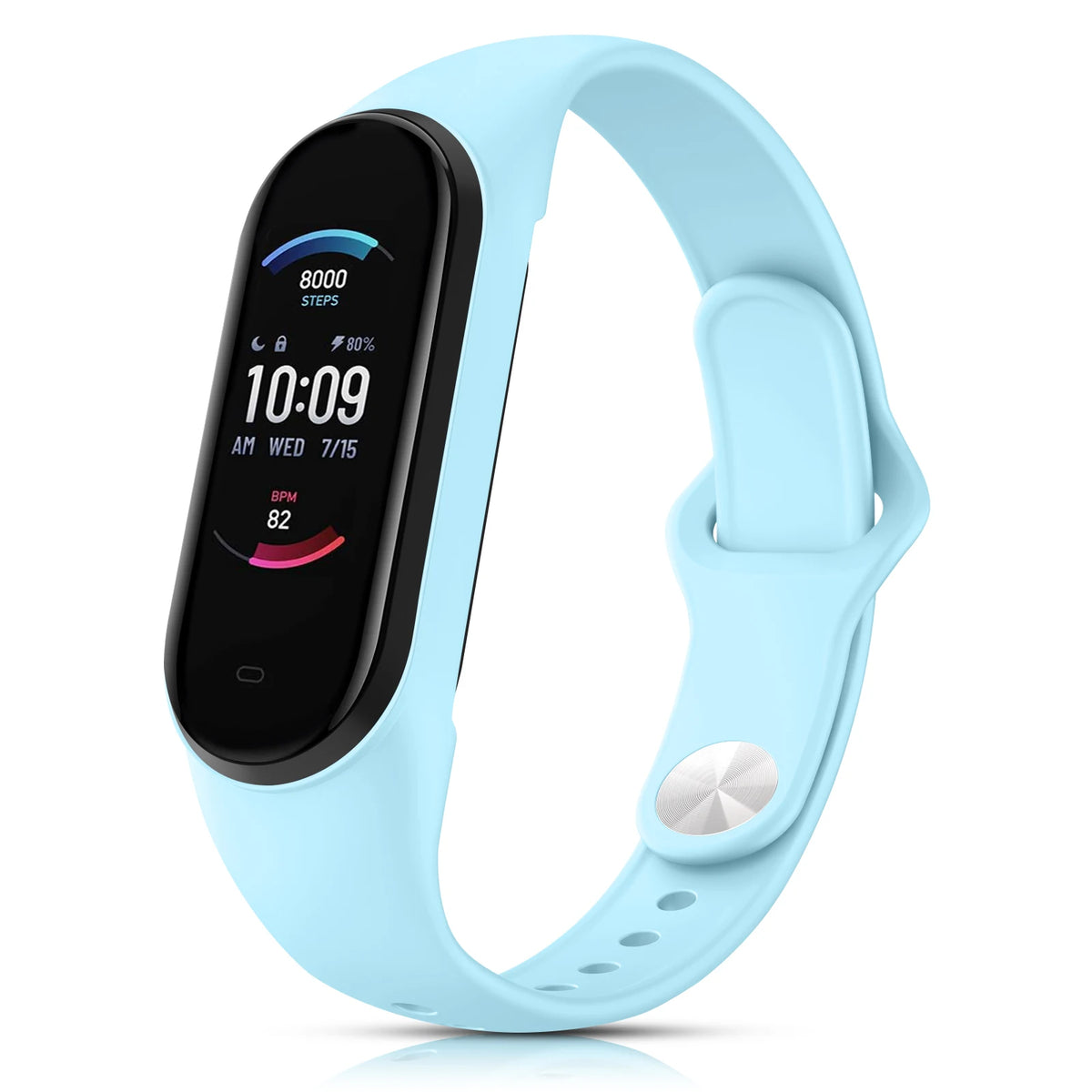 Soft Silicone Strap For Xiaomi Mi Band 5 6 Band Wristband Watchband For Xiaomi Mi Band 5 6 Miband 5 6 Strap Smartwatch Accessory