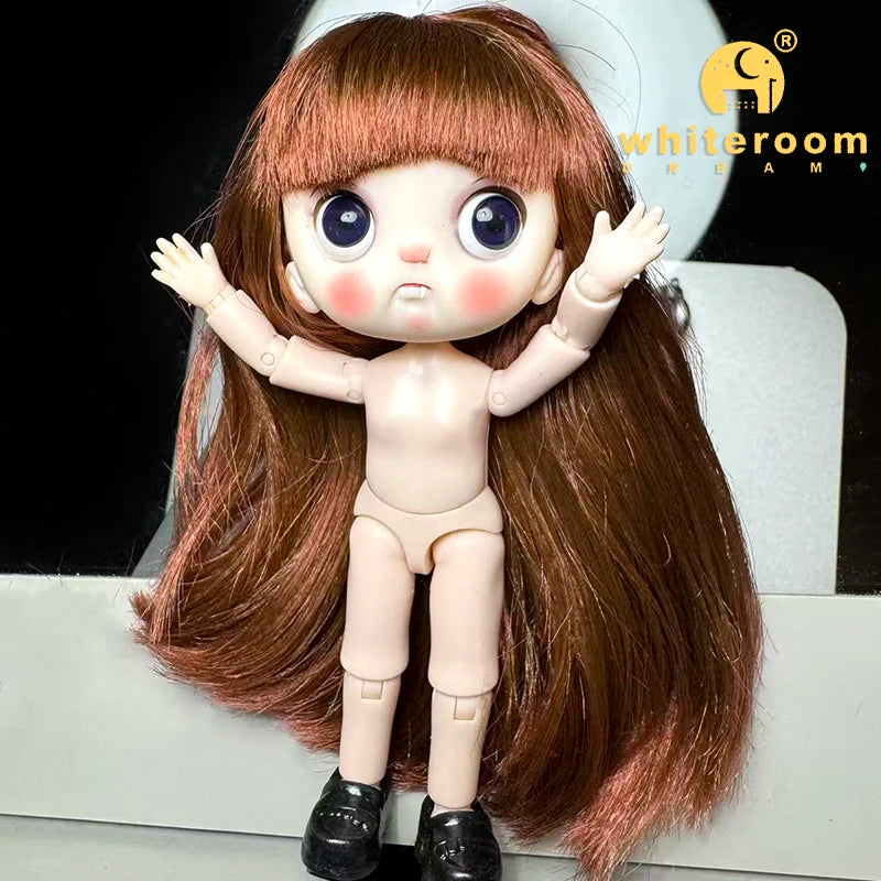 2026 Halloween Doll New OB11 BJD Witch Suit Dress bjd Doll Accessories Blood Makeup Equipment Horror Cute Girl Dress 13cm Gift
