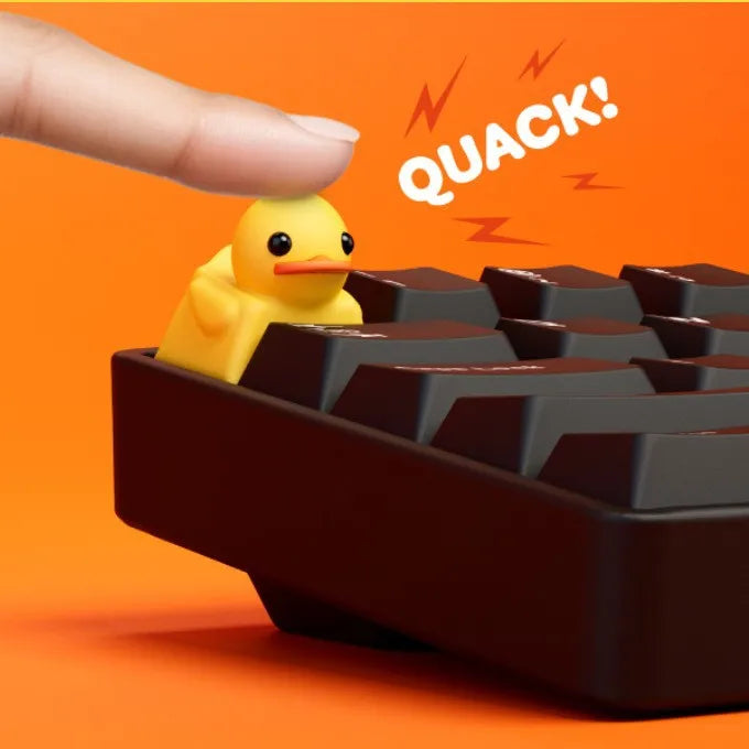 1PC Cute Duck Personalized Resin KeyCap Cartoon Decoration Gaming Key Cap for Cherry Mx Switch Gamer Mechanical Keyboard Gift