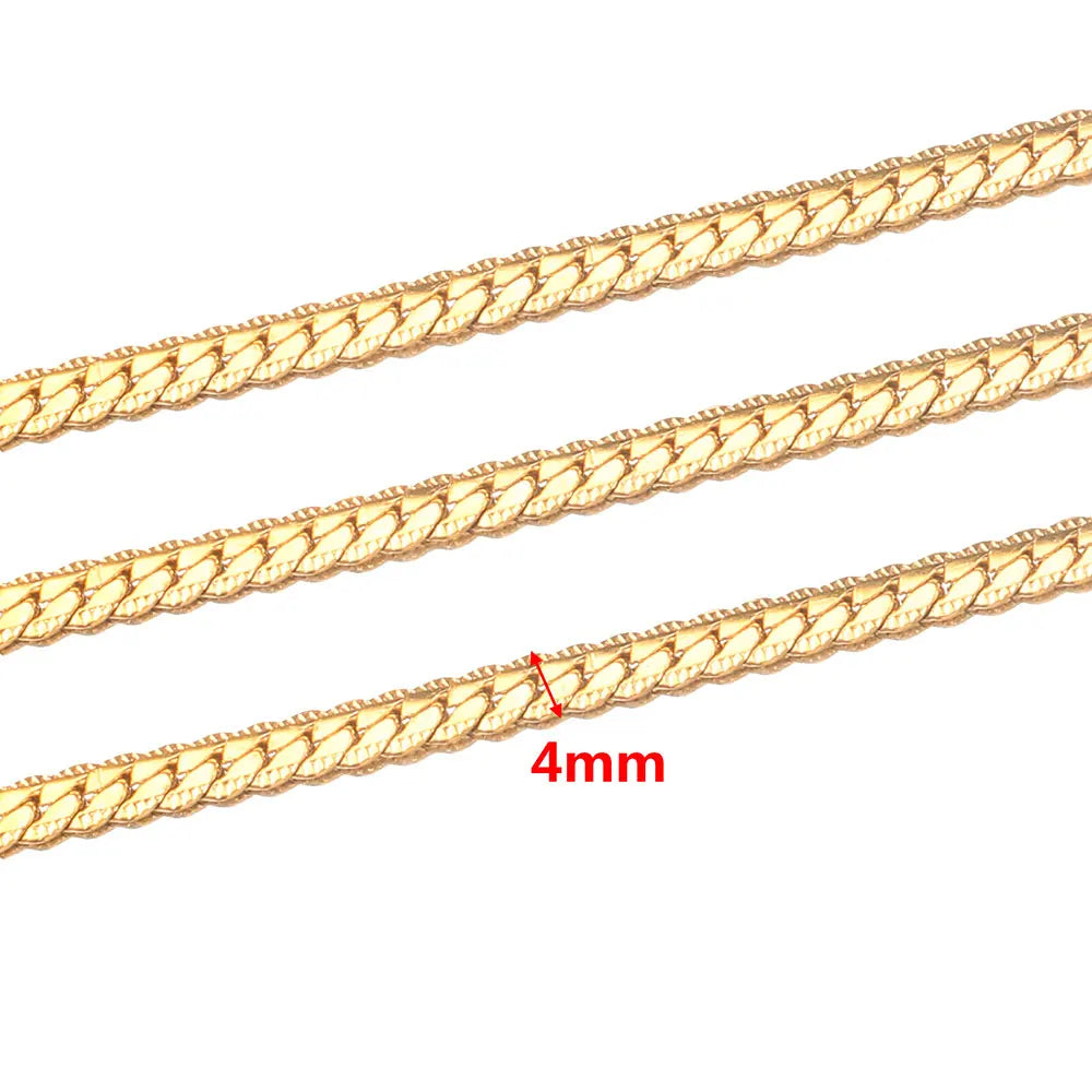 1 Meter Stainles Steel Gold Handmade Star Shells Chains for Women Necklace Bracelet Anklet Making Supplies Bulk Items Wholesale
