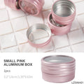 Multifunctional Silver Aluminum Empty Cans Cosmetic Container Lip Balm Nail Art Makeup Cream Jar Storage Box Nail Supplies