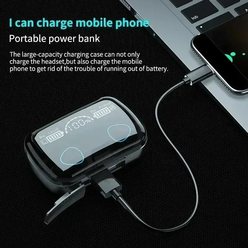 M10 Wireless Headphone Bluetooth Earphones Waterproof Earpieces Sport Earbuds For Huawei iPhone OPPO Xiaomi TWS Music Headset