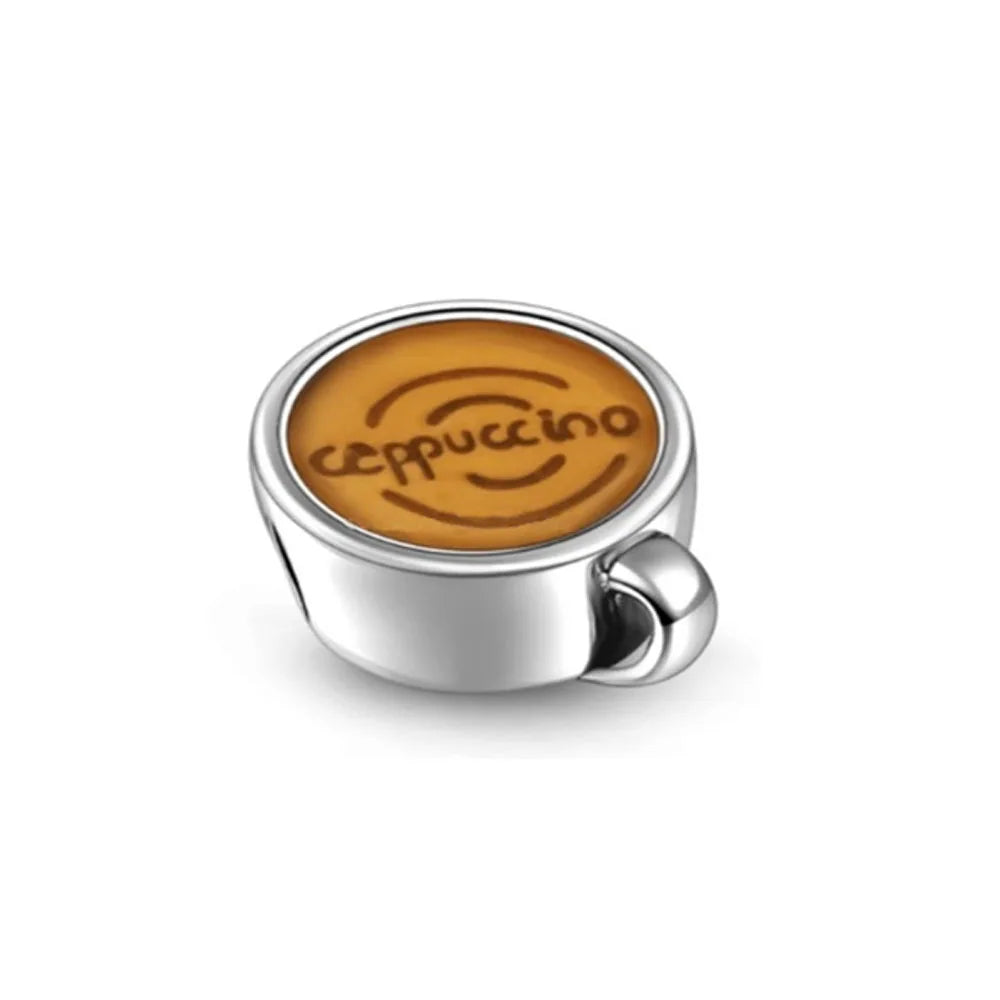 Hot Selling 925 Silver Cup,Coffee Cup,Beer,Bead Pendant Suitable European Original Bracelet DIY Accessories,Exquisite Jewelry ﻿