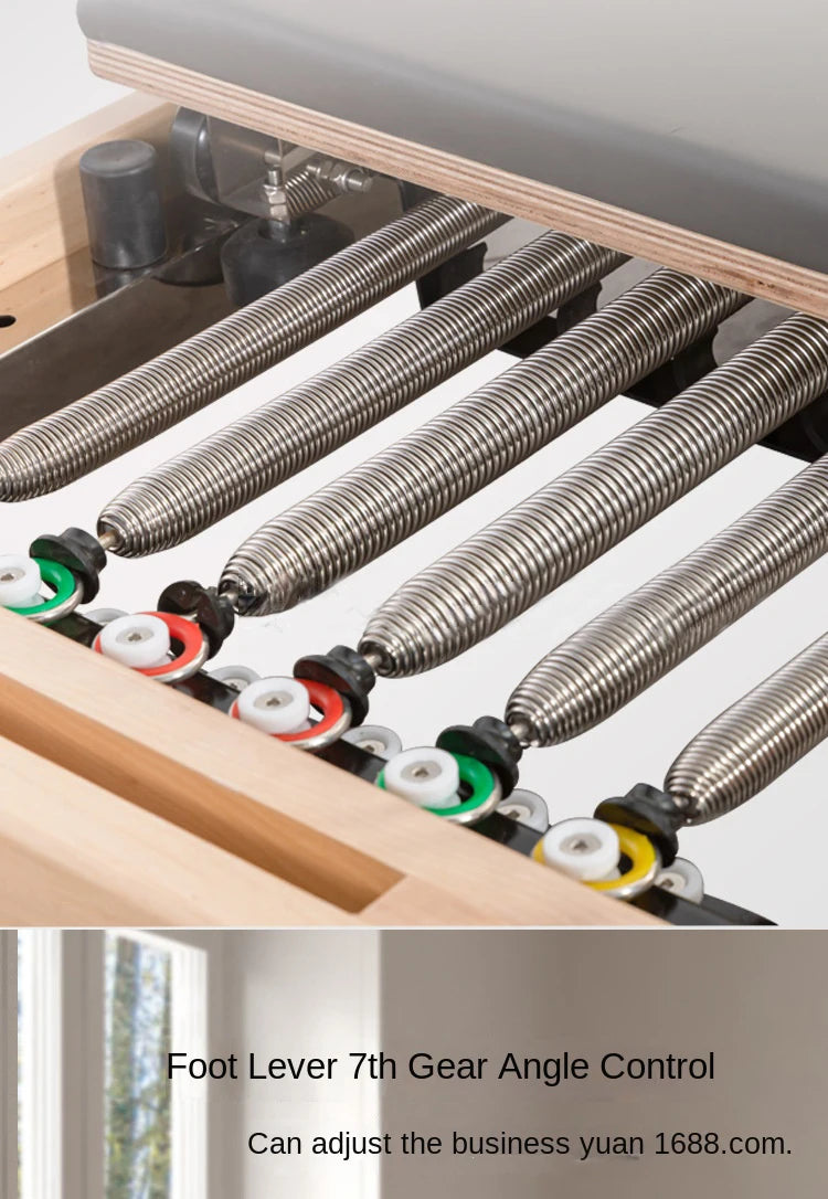 Foldable Pilates Bed Core Fit Equipment Training Fitness Bed Customizable with Square Box Pilates Reformer