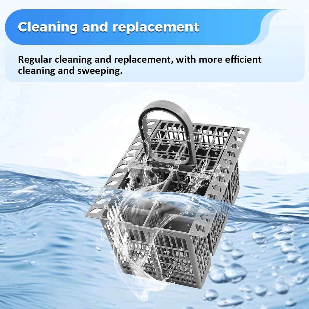 Detachable Dishwasher Cutlery Basket Portable Tableware Fork Spoon Cutlery Storage Kitchen Multifunctional Dishwashing Tools ﻿
