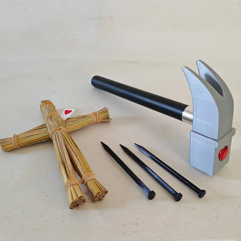 10-24cm Jujutsu Kaisen Prop Nobara Kugisaki Hammer Straw Doll Nails Cosplay Collectible Birthday Christmas Halloween Gifts Toy
