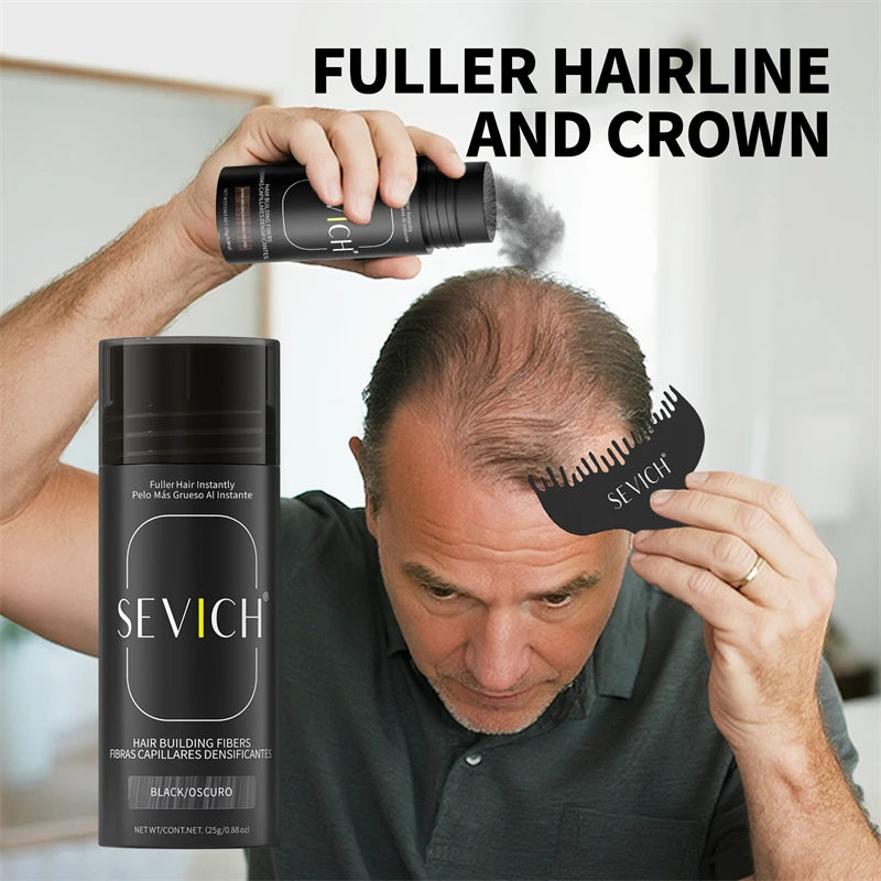 10Color Hair Fiber Powder 48 Hour Stain Proof Hair Building Fibers Instant Volume & Boost Hair Fiber Hairline Filling Powder