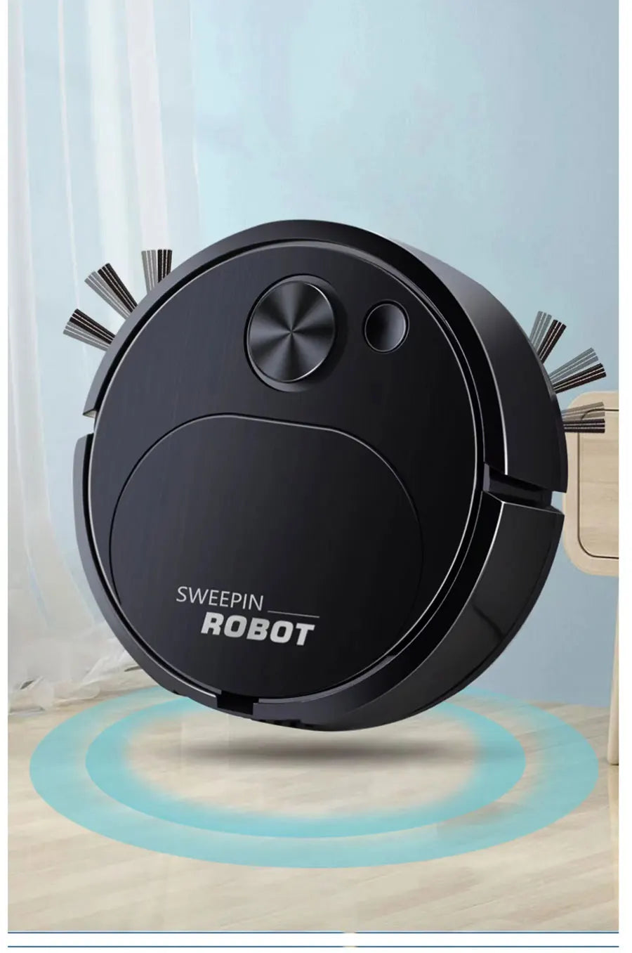NEW USB Sweeping Robot Vacuum Cleaner Mopping 3 In 1 Smart Wireless 1500Pa Dragging Cleaning Sweep Floor for Home Office
