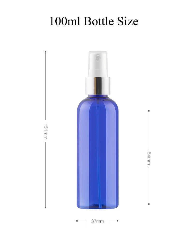20pcs 200ML 250ML Plastic Bottle Spray Nozzle 100ML 120ML PET Atomiser Refillable Bottle 150ML 500ML Empty Bottle QY21401-20