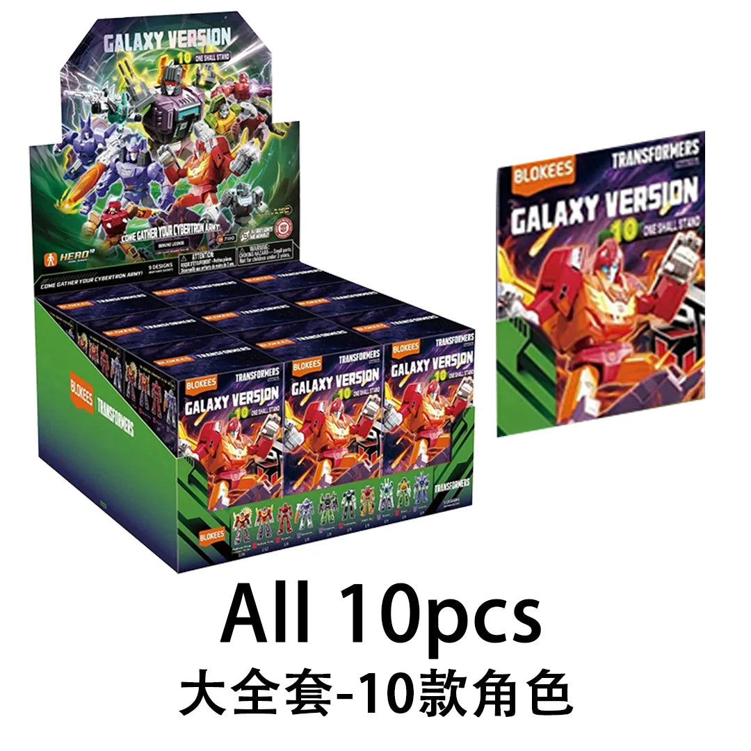 Blokees Transformers Galaxy Version Vol.10 Blind Box Collectible Movable Models Galvatron Scorponok Sixshot Assembled Model Toys