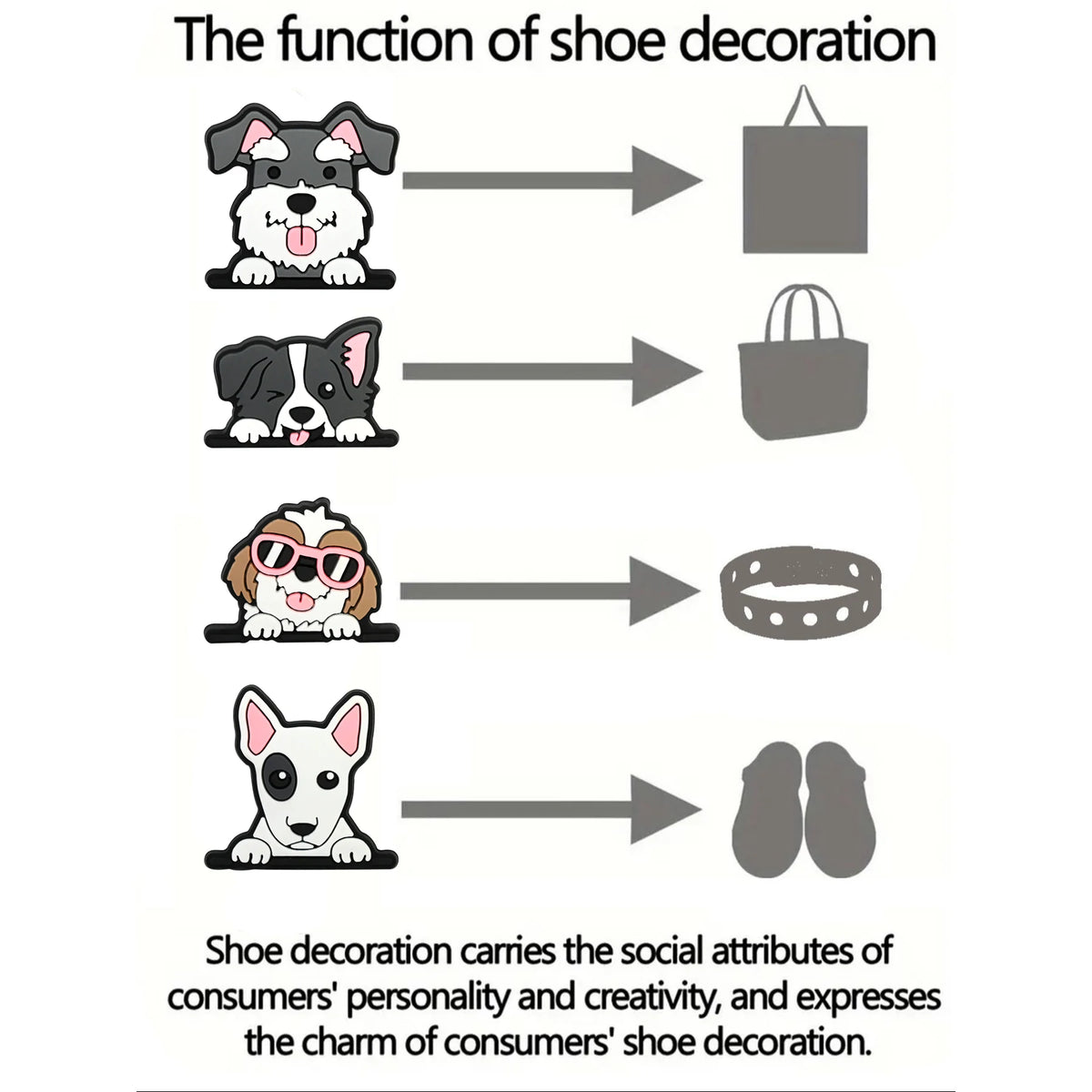 16pcs New Dog Animal Shoe Charms for Clogs Shoe Decoration Premium Quality Popular Shoe Accessories for Great X-mas Gift
