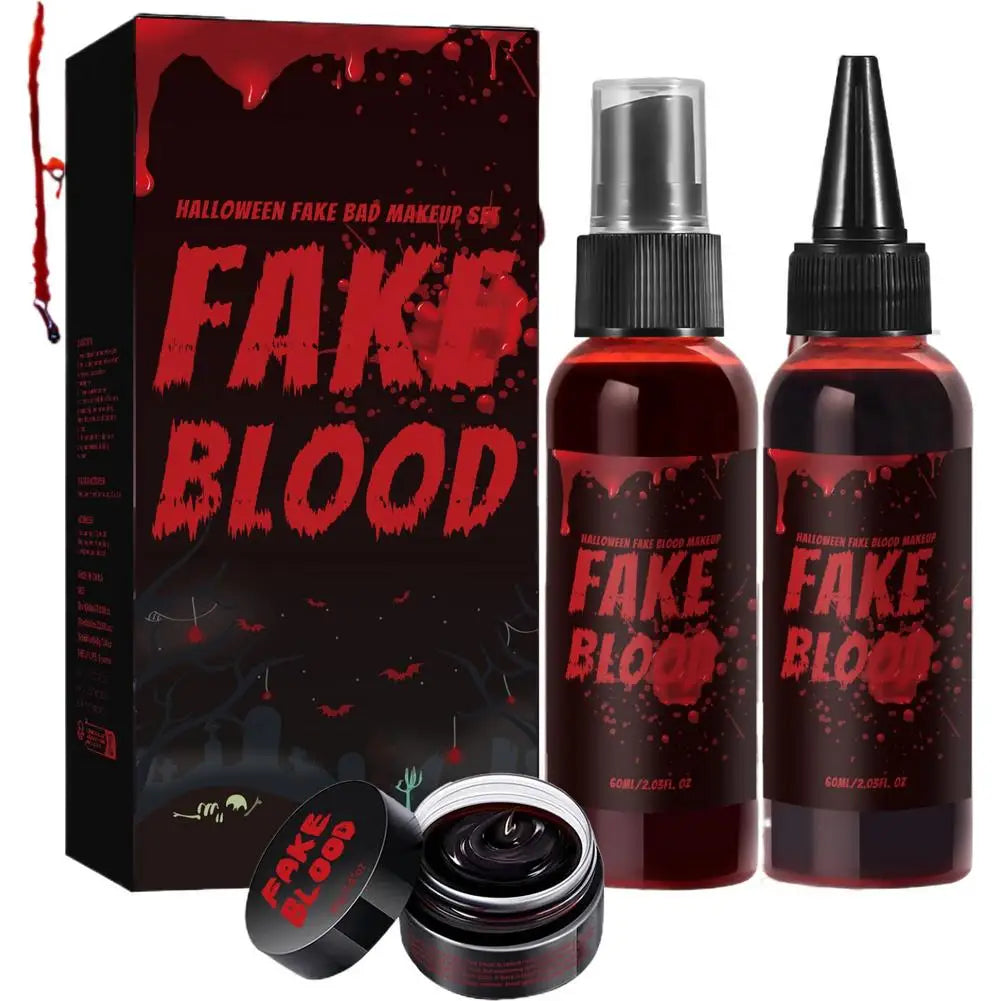 Horror Makeup Cosmetics Fake Blood Special Scar Effects Skin Wax Plasma Scar Body Paint Tool Cos Vampire Clown
