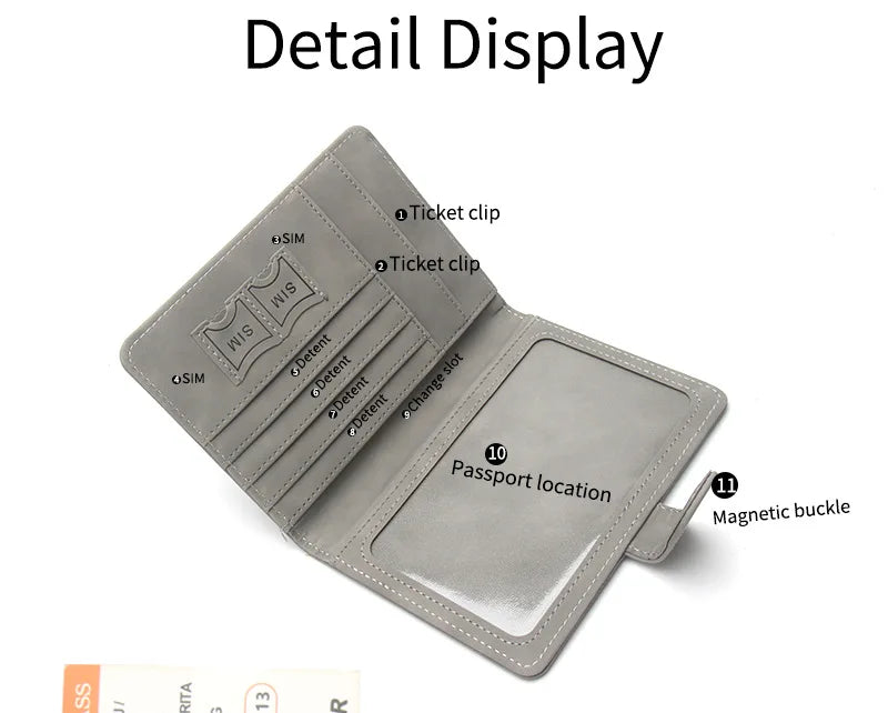 Rfid Global Flight Passport Holder Laser Engarved Name Passport Cover Custom Name Travel Wallet