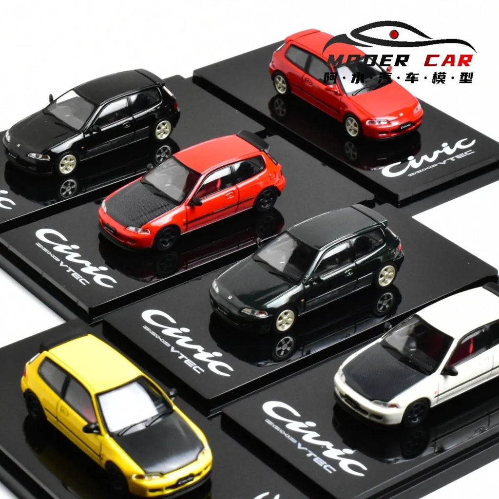 Hobby Japan 1:64 Miniature CIVIC EG6 SiR-S JDM Giftable Diecast Model Car