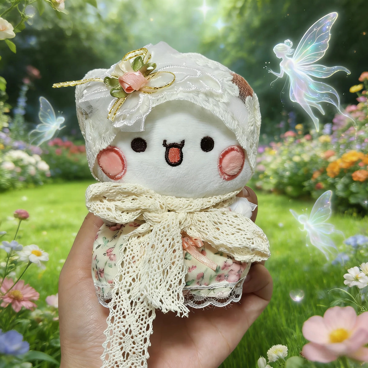 12cm Official Original Panda Bubu And Yier Outfit Change Plush Toy , Bubu And Dudu Plush Pendant Doll Gift