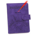 Rfid Global Flight Passport Holder Laser Engarved Name Passport Cover Custom Name Travel Wallet