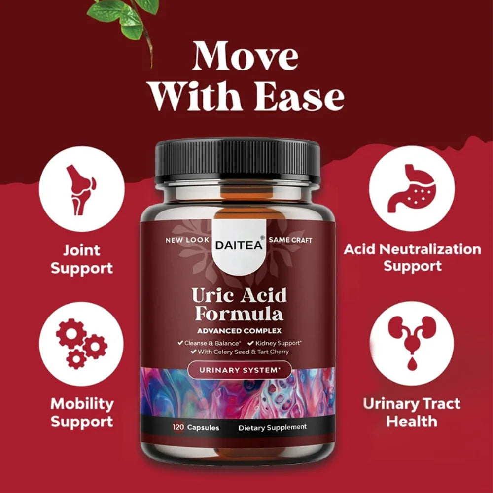 Uric Acid Formula - Kidney Cleanse Uric Acid Support, Joint Supplement, and Improves Immunity Supplement