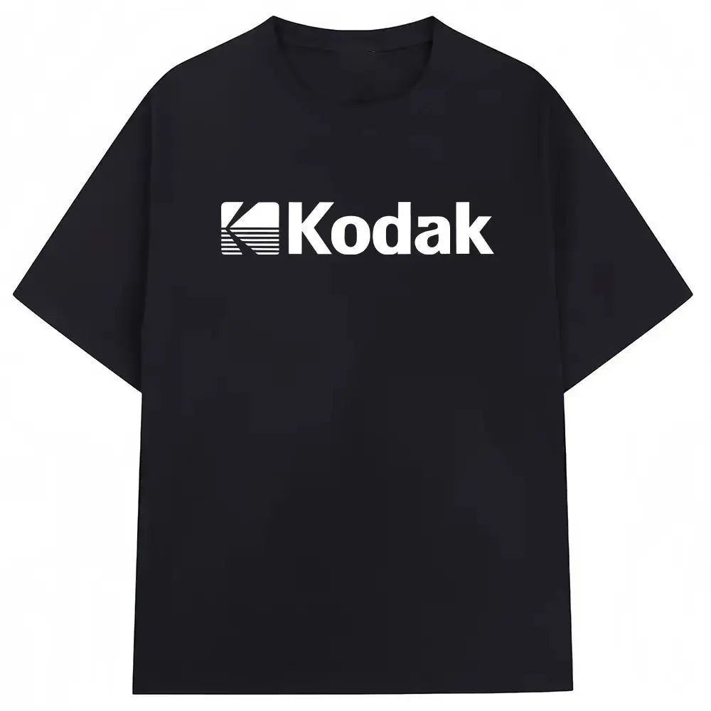Kodak Polychrome Rainbow Back Print Unisex Cotton T Shirt Vintage Retro Short Sleeve Tee Y2K Casual Streetwear Film Graphic Top