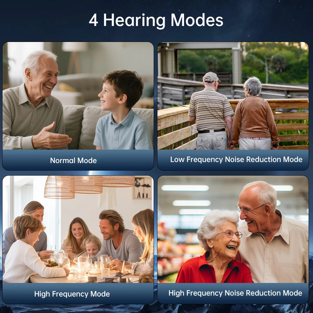 2025 Top Mirasing 10-Channel Digital BTE/RIC Hearing Aid - Rechargeable & Noise Cancelling with Portable Charging Case
