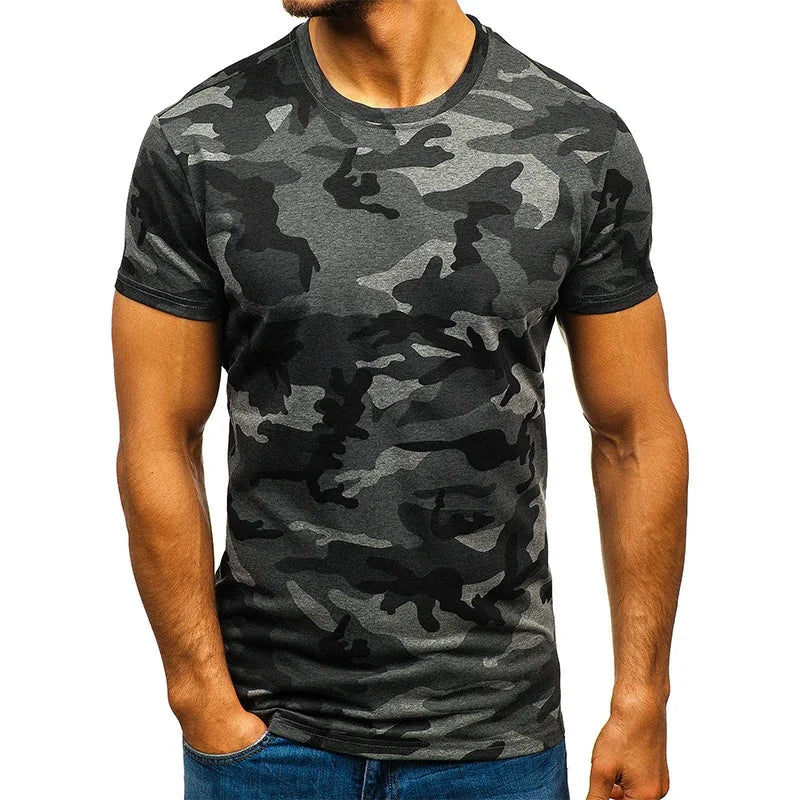 Men's 6-pack Abdominal Muscle T-shirt 3D Printed Short-sleeved Fitness Running Sports Casual Loose Short-sleeved Comfortable Shirt