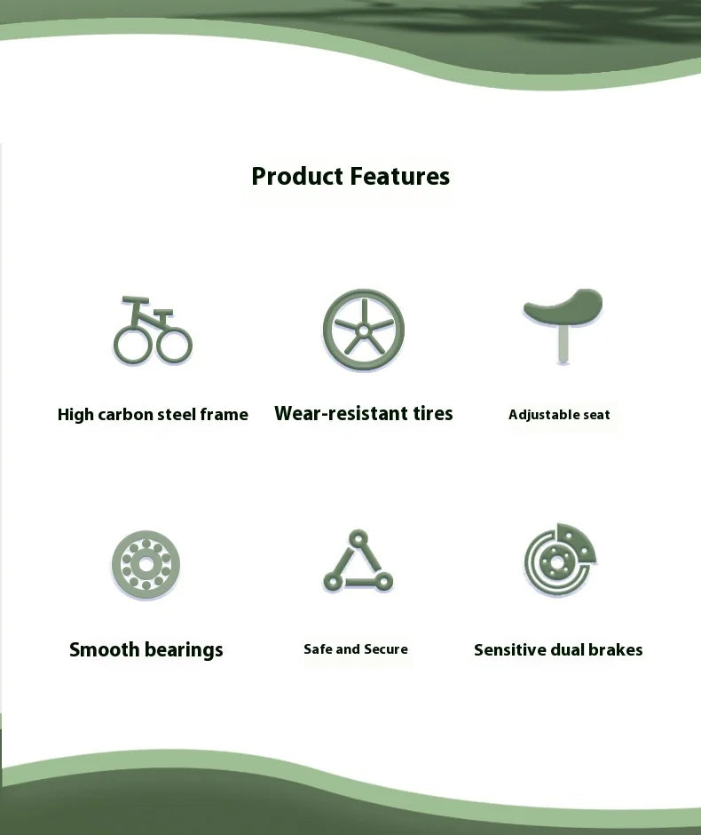 Children's bicycle with auxiliary wheels 12-14-16-18-20 inches