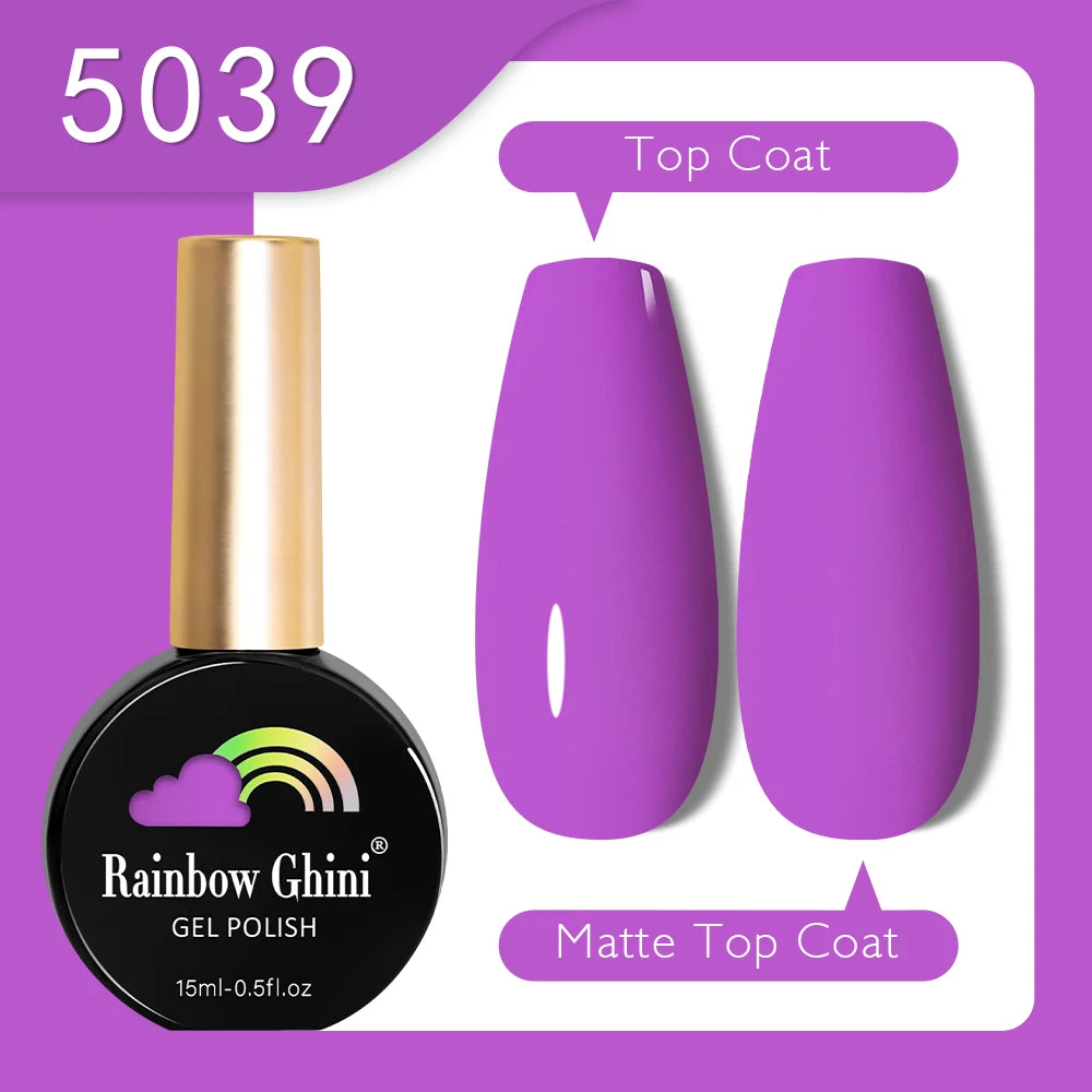 RG 15ML HEMA&TPO FREE Summer Series Fluorescent Gel Polish in Sporty Style Y2K Nail Polish Suitable for Parties Nail Art UV Gel