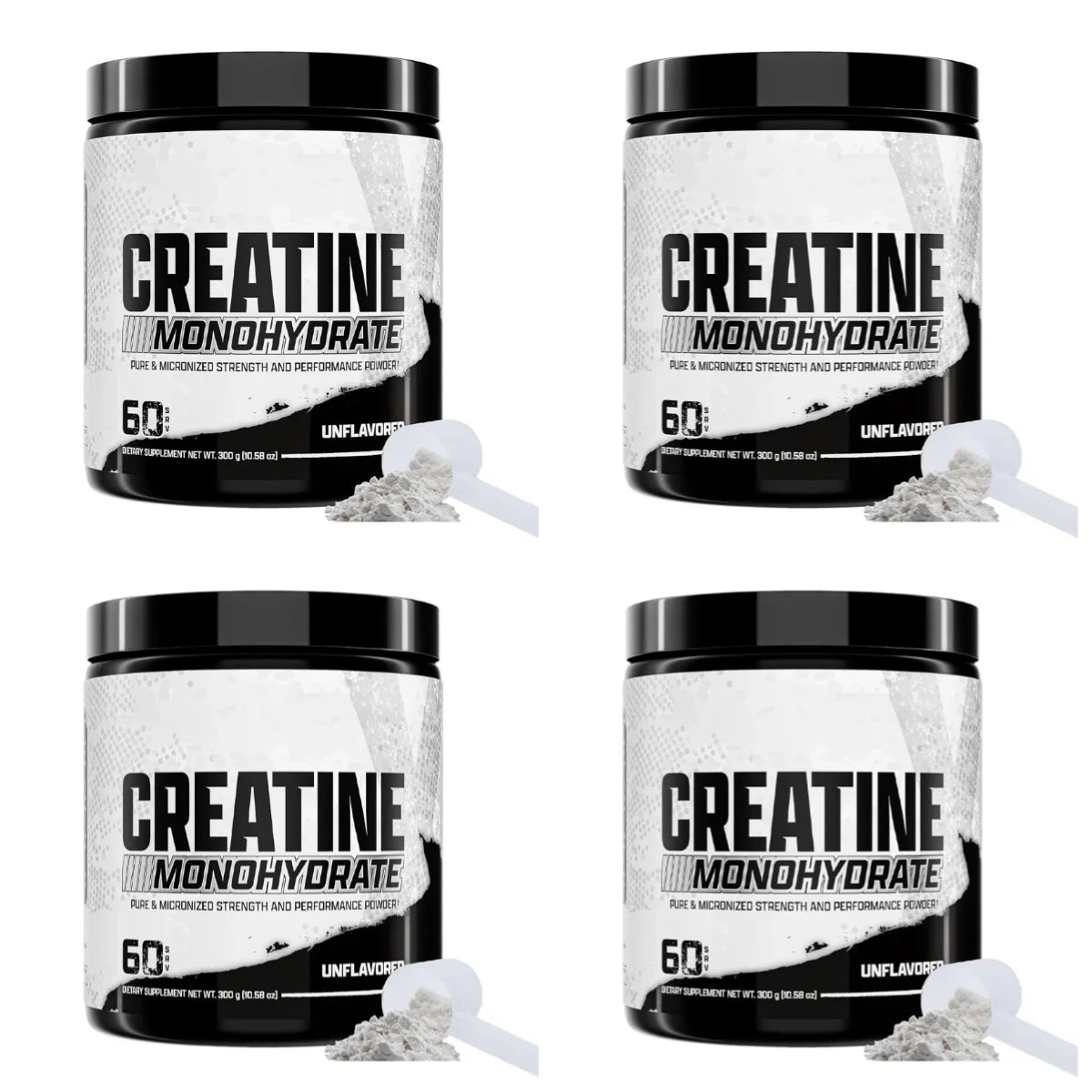 Creatine Monohydrate Powder 5g Per Serving Supports Strength Muscle Recovery Unflavored 60 Servings 300g