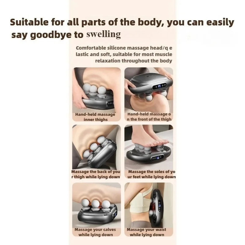 12-Heads Fascia Gun Deep Tissue Body Muscle Massager Professional Grade High Quality Wireless Frequency Vibration Masajeador