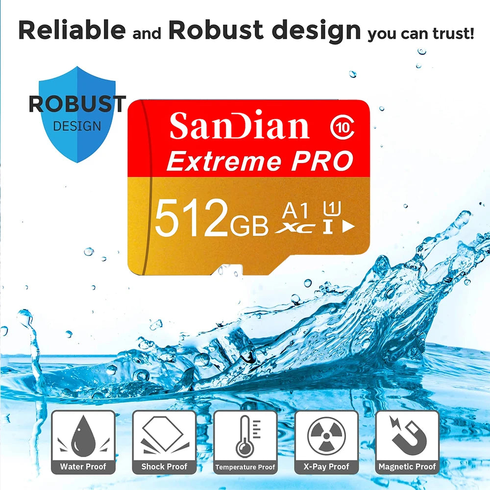 Elite SD Cards 64GB 128GB 32GB TF Cards Memory Card Micro TF SD Card V60 for Body Camera/PC/Desktop/Smart TV/Gaming Console