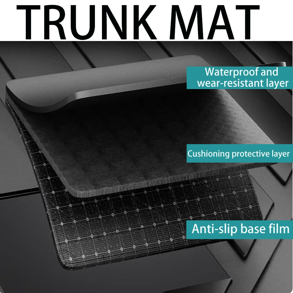 For BYD Seal 2023-2025 2024 Car TPE WaterProof Boot Covers Scratch Prevention Trunk Mat Pad Tray Interior Protector Accessories