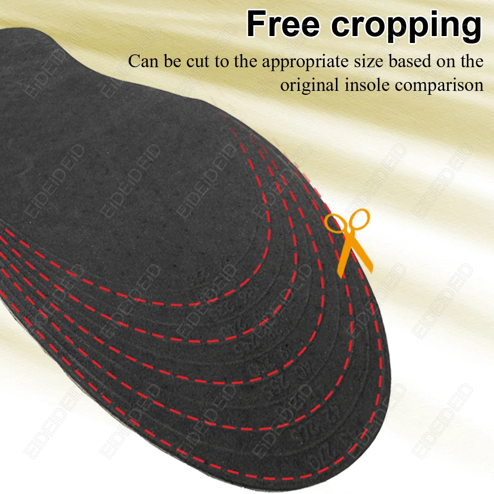 Magnet Height Increase Insoles 2-5cm Adjustable Invisible Arch Support Cushion Massage for Men Women EID