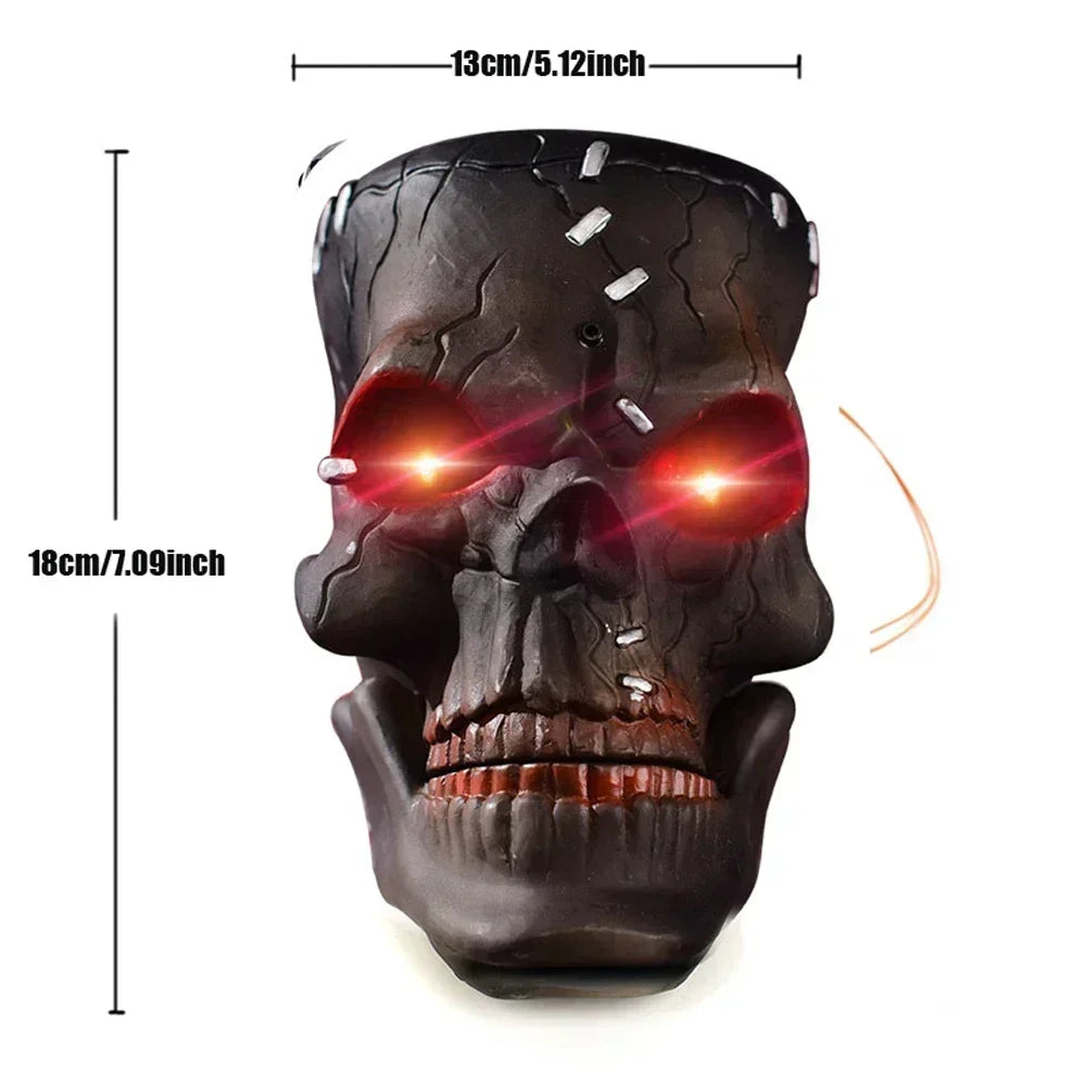 1PC Halloween Decoration Hanging Pumpkin Head Scream Sound Party Prop Haunted House Parties Home Decor Funny Electric Toys