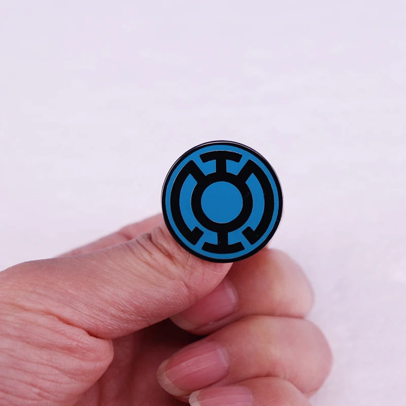 Blue Lanterns Corps group logo badge comic pins jewelry