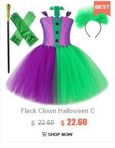 Animal Fox Halloween Costume for Girls Birthday Party Tutu Dress Kids Girl Photoshoot Outfit Children New Years Carnival Clothes